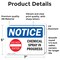 Signmission Chemical Spray In Progress Sign, Vinyl Decal, 7in W x 5in L, 2PK OS-2PACK-NS-D-57-L-10567 - alternate 5